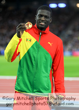 Kirani James, Mens 400m Medal Ceremony  _89270