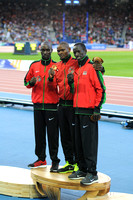 Jairus Birech _ Jonathan Ndiku _ Ezekiel kemboi Cheboi, Mens 3000m Steeplechase Medal Ceremony _85640