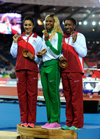 Jodie Williams _ Blessing Okagbare Bianca Williams, Womens 200m Medal Ceremony_10457
