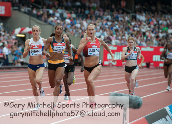 Lynsey Sharp _  Shelayna Oskan-Clarke _  Molly Ludlow _ Women's 800m Final _ 125576