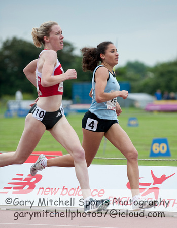 Harriet Knowles-Jones _ Sabrina Sinha _ U20 Women's 1500m _ 100308