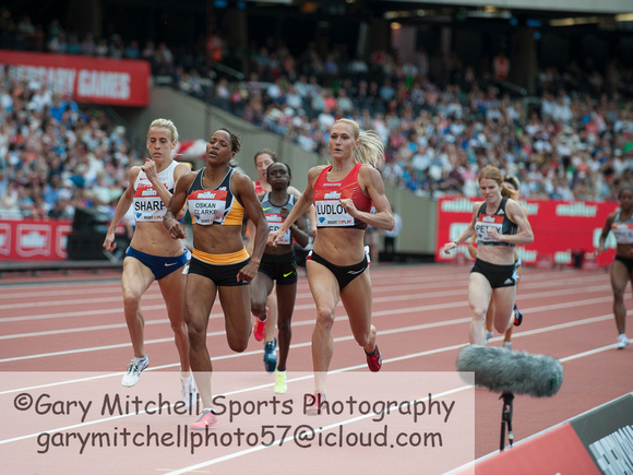 Lynsey Sharp _  Shelayna Oskan-Clarke _  Molly Ludlow _ Women's 800m Final _ 125579