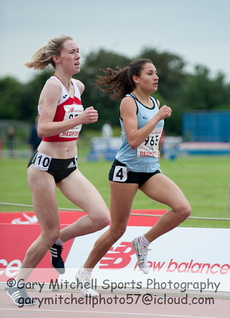 Harriet Knowles-Jones _ Sabrina Sinha _ U20 Women's 1500m _ 100307