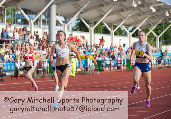 Rebecca Campsall _ Alisha Rees _ Women 100m _ Manchester International _ 133353
