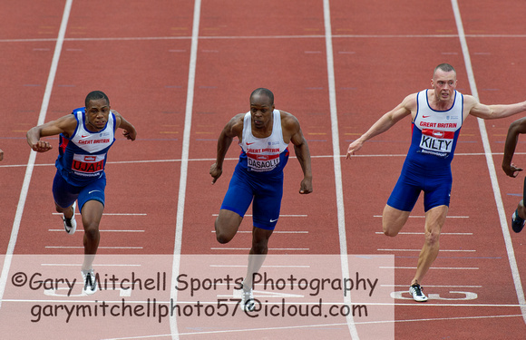 Chijindu Ujah _ James Dasaolu _ Richard Kilty _ Men's 100m Final _ 107325