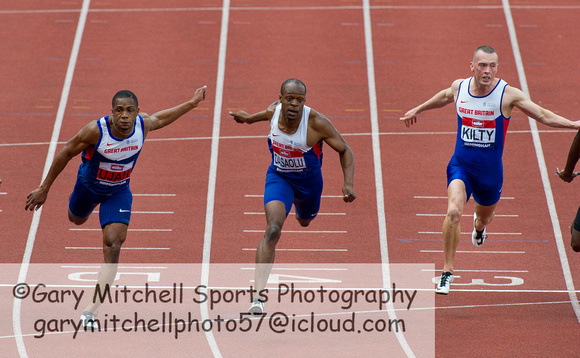 Chijindu Ujah _ James Dasaolu _ Richard Kilty _ Men's 100m Final _ 107326