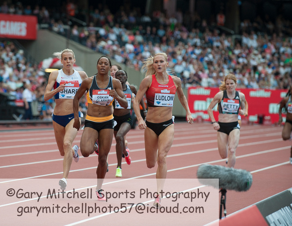 Lynsey Sharp _  Shelayna Oskan-Clarke _  Molly Ludlow _ Women's 800m Final _ 125577