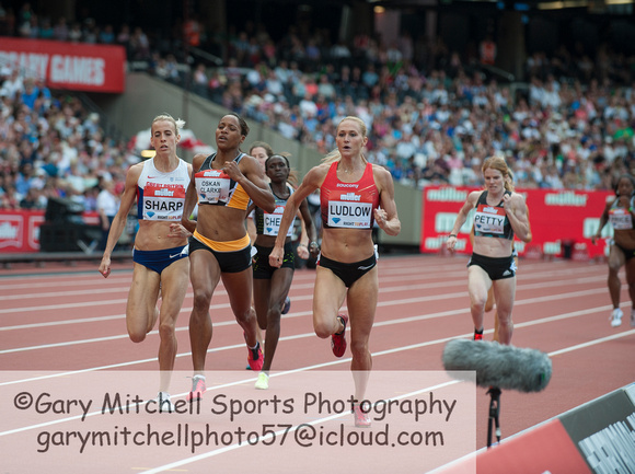 Lynsey Sharp _  Shelayna Oskan-Clarke _  Molly Ludlow _ Women's 800m Final _ 125578