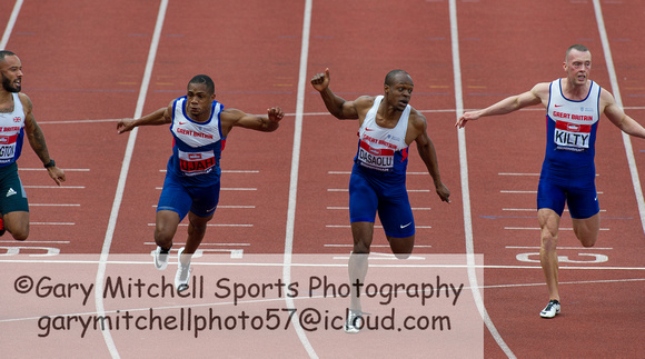 Chijindu Ujah _ James Dasaolu _ Richard Kilty _ Men's 100m Final _ 107327