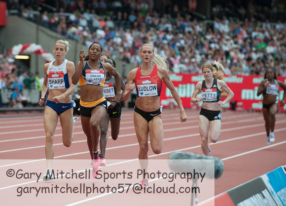 Lynsey Sharp _  Shelayna Oskan-Clarke _  Molly Ludlow _ Women's 800m Final _ 125575