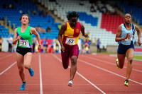 Kristie Edwards _  Tayla Brade _ Vivien Olatunji _ Senior Girls 100m _ 195330