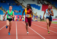 Kristie Edwards _  Tayla Brade _ Vivien Olatunji _ Senior Girls 100m _ 195329