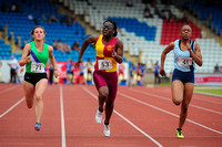 Kristie Edwards _  Tayla Brade _ Vivien Olatunji _ Senior Girls 100m _ 195328