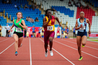 Kristie Edwards _  Tayla Brade _ Vivien Olatunji _ Senior Girls 100m _ 195326