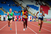 Kristie Edwards _  Tayla Brade _ Vivien Olatunji _ Senior Girls 100m _ 195324
