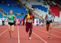 Kristie Edwards _  Tayla Brade _ Vivien Olatunji _ Senior Girls 100m _ 195323