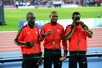 Jairus Birech _ Jonathan Ndiku _ Ezekiel kemboi Cheboi, Mens 3000m Steeplechase Medal Ceremony _85647