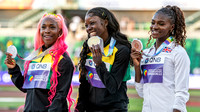 Women 200m Medal Presentation