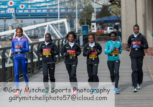 Virgin Money London Marathon Elite Women 2016  _55095