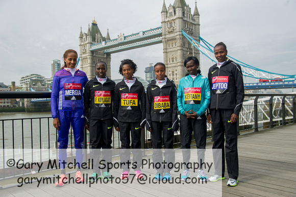 Virgin Money London Marathon Elite Women 2016  _55135