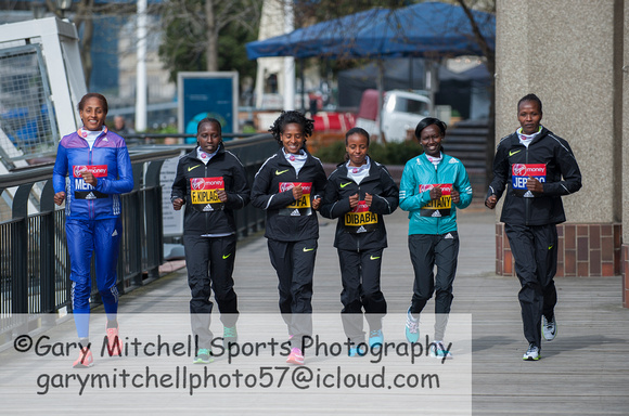 Virgin Money London Marathon Elite Women 2016  _55093