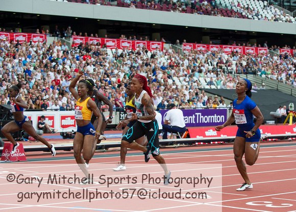 Marie-Josee Ta Lou _ Michelle-Lee Ahye _ Shelly-Ann Fraser-Price _ Women 100m _ 124522