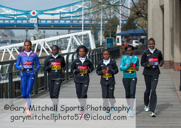 Virgin Money London Marathon Elite Women 2016  _55103