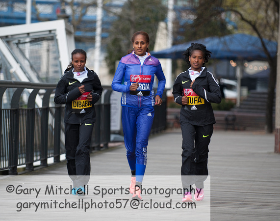 Virgin Money London Marathon Elite Women 2016  _55111