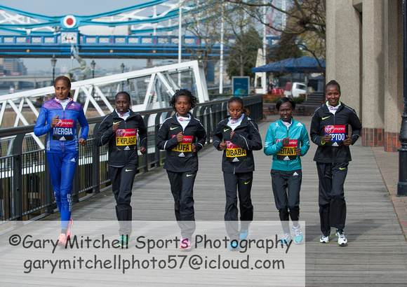 Virgin Money London Marathon Elite Women 2016  _55102