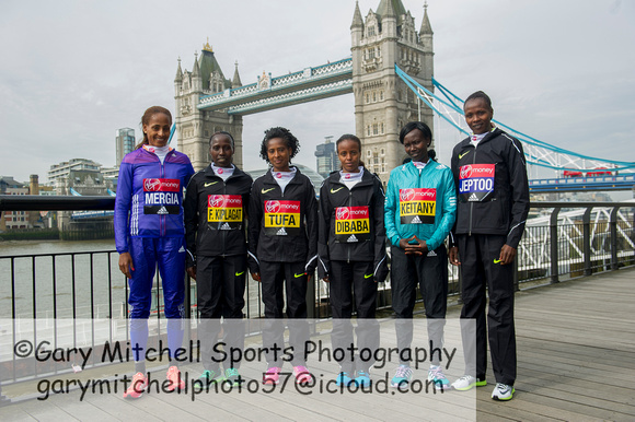 Virgin Money London Marathon Elite Women 2016  _55134