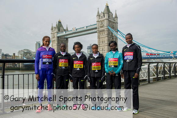 Virgin Money London Marathon Elite Women 2016  _55136