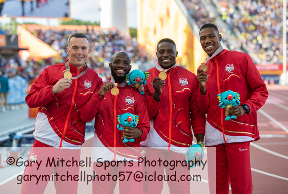 Richard Kilty _ Reuben Arthur _ Harry Aikines-Aryeetey _ Zharnel Hughes  _  17351