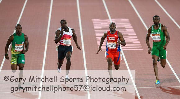 Akani Simbine _ Harry Aikines-Aryeetey _ Kemar Hyman _ Seye Ogunlewe _ 38529