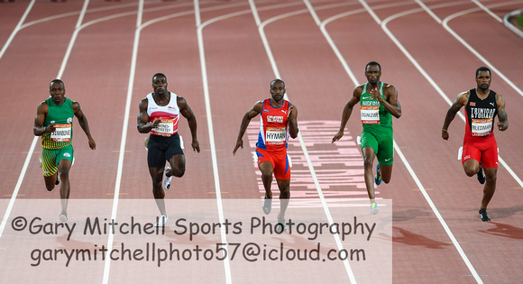 Akani Simbine _ Harry Aikines-Aryeetey _ Kemar Hyman _ Seye Ogunlewe _ Keston Bledman _ 38537