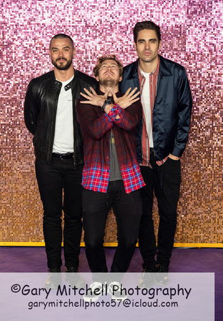 (L-R) Ki Fitzgerald, James Bourne and Matt Willis from Busted _ 84197