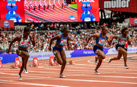 (L-R) Murielle Ahoure _ Dina Asher-Smith _ Shelly-Ann Fraser-Pryce _ Marie-Josee Ta Lou _ 14783