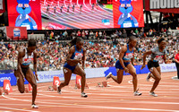 (L-R) Murielle Ahoure _ Dina Asher-Smith _ Shelly-Ann Fraser-Pryce _ Marie-Josee Ta Lou _ 14782