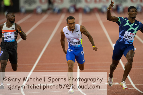 Trayvon Bromell _ Andre De Grasse _ Fred Kerley _112762