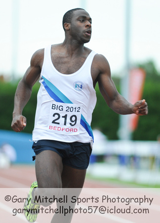 Tunde Balogun (219) _ 100m SM _ BIG (Bedford International Games) 2012 _ 167405