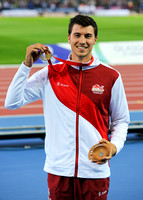 Steven Lewis, Mens Pole Vault Medal Ceremony _86298
